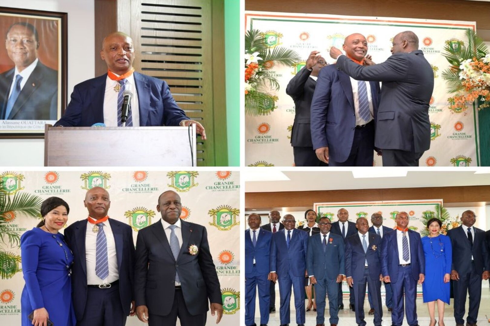 National Order/CAN 2023 Contribution: CAF President and Secretary General Honored as Commander and Officer